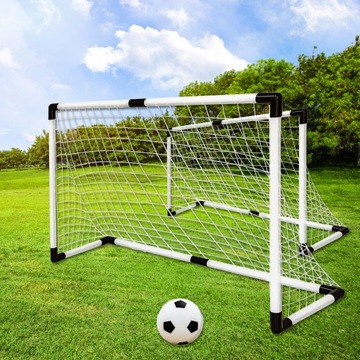 Набор из 2 футбольных ворот с сеткой для сборки игольчатого мяча насоса
