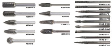 FREZ PILNIK OBROTOWY OSTRY STOŻKOWY 12 x 69 BETA