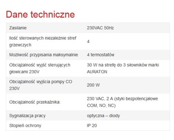 AURATON 4D PRO Панель управления для приводов 643