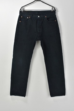 LEVIS STRAUSS 501 SPODNIE JEANSy BLACK w36 L32