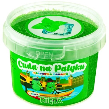 Cukier Do Waty Cukrowej Kolorowy do Maszyny Smakowy MIĘTOWY MIĘTA 100g