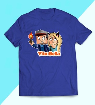 T-SHIRT CHABROWY VITO i BELLA Z POCHODNIĄ 132