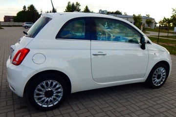 Fiat 500 II Seria 4 1.2 69KM 2017 Fiat 500 1.2 Lounge szklany dach jasny środek ładny zadbany bezwypadkowy, zdjęcie 13