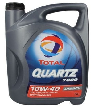 OLEJ SILNIKOWY TOTAL 10W40 QUARTZ 7000 DIESEL 5L