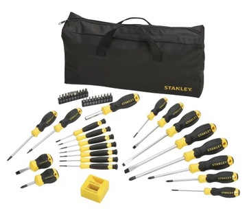 ZESTAW WKRĘTAKÓW ŚRUBOKRĘTY STANLEY + TORBA 42 SZT