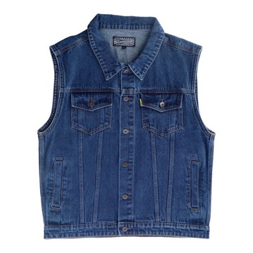 Kamizelka Motocyklowa Jeansowa 2XL