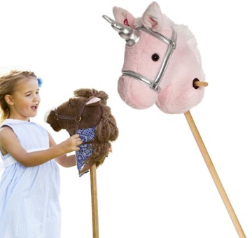 HOBBY HORSE Pluszak jednorożec koń na kiju 100cm