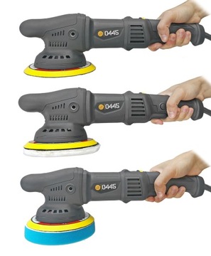 ЭКСЦЕНТРИЧЕСКАЯ ПОЛИРОВАЛЬНАЯ МАШИНА С РЕГУЛИРОВКОЙ + ПОЛИРОВАЛЬНЫЕ ГУБКИ