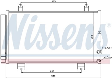 NISSENS CHLADIČ KLIMATIZACE LEXUS GS 3,0B 05- 1