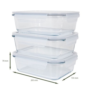 FHD 4020 набор из 3 стеклянных банок