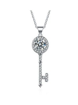 1 Carat Key Moissanite Zircon 925 Sterling Silver