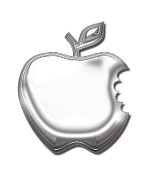 Naklejka na samochód auto ALU APPLE JABŁKO EMBLEMA