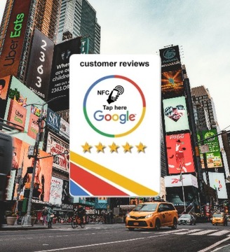 NFC-КАРТА ДЛЯ ОСТАВЛЕНИЯ ОТЗЫВОВ В GOOGLE + БОНУС