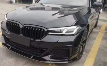 Dokładka Spoiler Splitter Przód BMW G30 G31 LCI MP Style Czarny Połysk