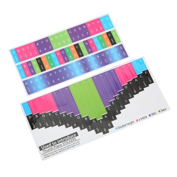 Красочные наклейки со шкалой Калимбы