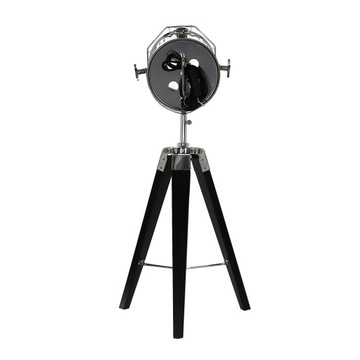 Lampa podłogowa stojąca trójnóg tripod czarna 67cm