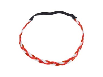 Opaska warkoczyk biało-czerwona Polska