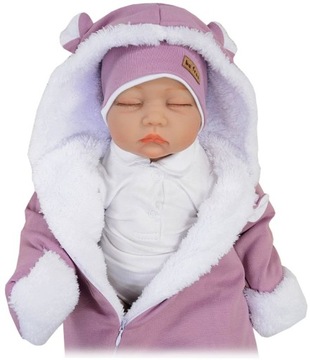 КОСТЮМ ФИОЛЕТОВЫЙ, УТЕПЛЕННЫЙ КОМПЛЕКТ, ШАПКА 56 L500D