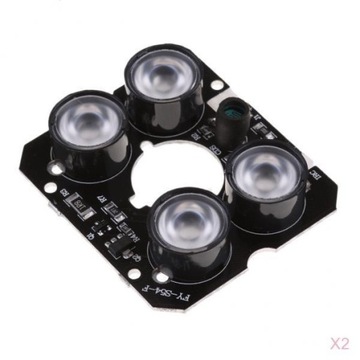 8 diod LED 850nm IR iluminator podczerwieni 90 °