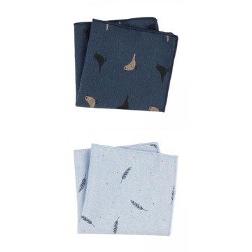 2 szt. Hankies Print na wesele biznesowe