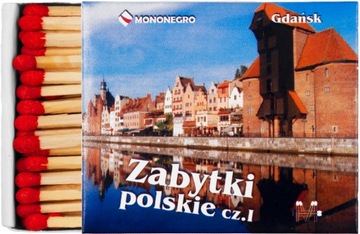 Zapałki Gospodarcze 100szt 48mm Zabytki Polski