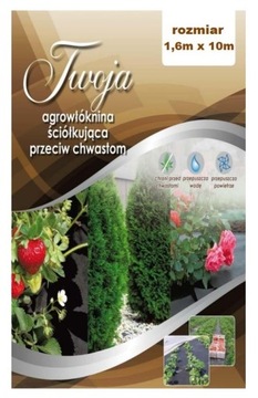 Włóknina Twoja ściółkująca 1,6mx10m
