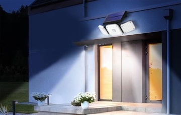 СВЕТОДИОДНАЯ СОЛНЕЧНАЯ ЛАМПА 4в1 НАРУЖНЫЙ УЛИЧНЫЙ ДАТЧИК ДВИЖЕНИЯ В СУМЕРКАХ