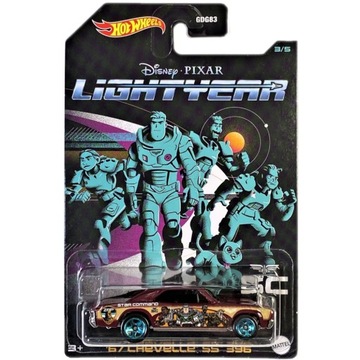 HOT WHEELS DISNEY PIXAR LIGHTYEAR BUZZ ASTRAL '67 CHEVELLE SS 396 HDG80 3/5