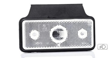 LAMPA OBRYSOWA KĄTOWA BIAŁA LED MD-013 B K FRISTOM