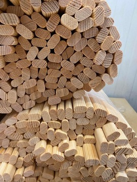 Перекладина для кровати овальная, диаметр 12/22, 63 см, сосна.