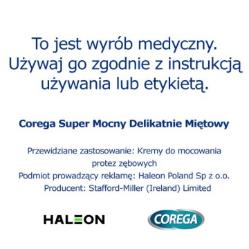 Corega Super Strong нейтральный вкус Адгезивный крем для зубных протезов 70 г