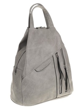 Damska Elegancka Torebka plecak 8451 Grey