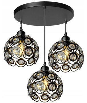 Lampa Sufitowa Wisząca Edison Plafon Potrójna
