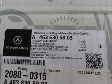 MERCEDES G-CLASS W463 63 G63 AMG III 18- ЗАЛИВНАЯ ГОРЛОВИНА ЗАЛИВНАЯ ГОРЛОВИНА ЗАЛИВНАЯ ГОРЛОВИНА