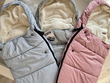 Śpiworek do WÓZKA fotelika gondoli UNIWERSALNY 0-9m Frosted Pink DOOKY