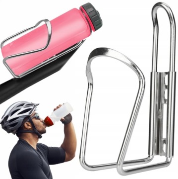KOSZYK NA ROWER UCHWYT NA BIDON BUTELKĘ ALUMINIOWY