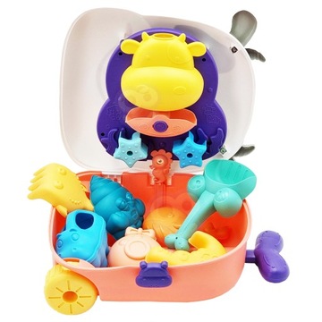 ZESTAW DO PIASKU PIASKOWNICY ŁOPATKI 3w1 WOOPIE