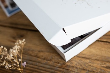 Фотокоробка фото 10х15 КРАСИВЫЕ МОМЕНТЫ белая упаковка-футляр-папка