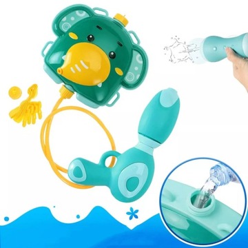 ВОДЯНЫЕ ПИСТОЛЕТЫ С РЮКЗАКОМ ДЛЯ СКИРТА ДЛЯ ДЕТЕЙ СО СЛОНИКОМ ПОДАРОК ​​ДЛЯ ДЕТЕЙ