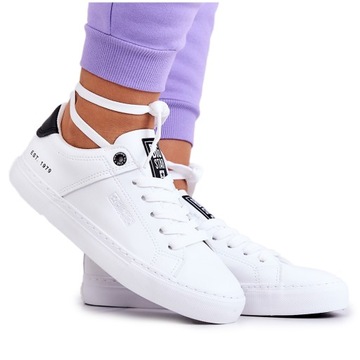 TRAMPKI BIG STAR JJ274211 BIAŁE TENISÓWKI EKO SKÓRA SKÓRZANE 39