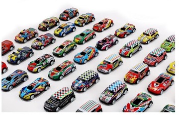 БОЛЬШОЙ НАБОР МАШИНОК МАШИНКИ МЕТАЛЛИЧЕСКИЕ ПРУЖИНЫ МАШИНКА С ПРИВОДОМ 50 шт.