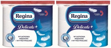 Туалетная бумага Regina Delicate+ 4-слойная (9 рулонов по 100 листов)