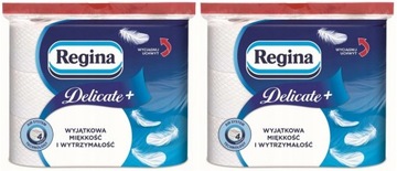 Regina Papier Toaletowy Delicate+ 4-warstwowy (9 rolek x 100 listków)