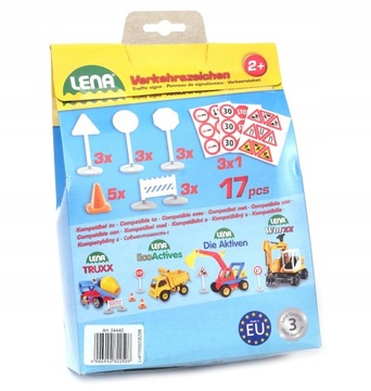 Дорожные знаки ЛЕНА 17 элементов 14см