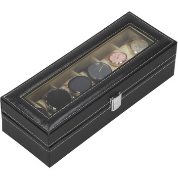 ОРГАНАЙЗЕР ДЛЯ ЧАСОВ, 6 шт., ЮВЕЛИРНАЯ ШКАТУЛКА, ЭЛЕГАНТНАЯ КОРОБКА