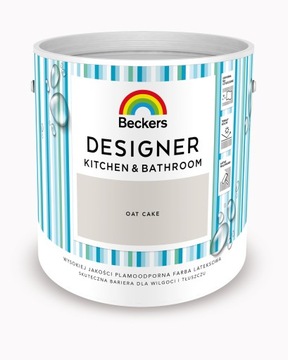 BECKERS K&B KUCHNIA ŁAZIENKA FARBA LATEKSOWA OAT CAKE 2.5L
