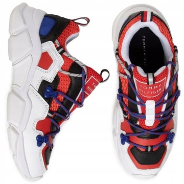 Mokasyny buty sportowe damskie TOMMY HILFIGER wzór