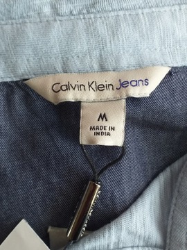 Calvin Klein koszulka polo męska M bladoniebieska