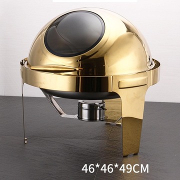 Chafer Sturdy 6l со стальной ручкой, легко переносить, обратимое покрытие, еда d