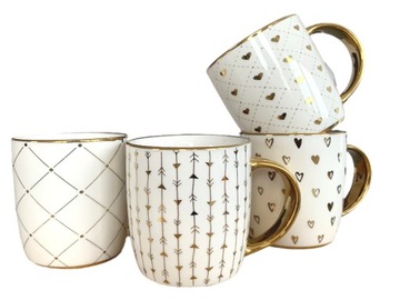 Kubek porcelanowy do kawy herbaty 350ml SWEET GOLD MIX PREZENT